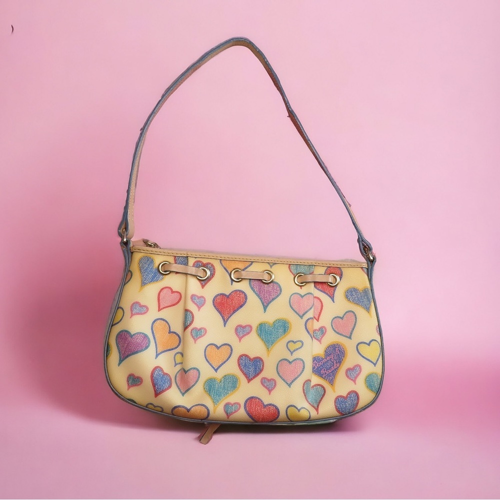 Dooney and Bourke Y2K Monogram Pink Heart Bag - Picture 2 of 6
